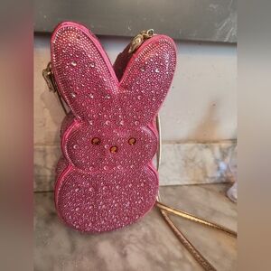 Betsey Johnson Pink Rhinestone Peeps Bag